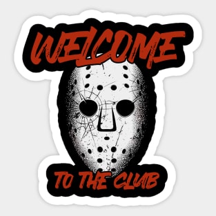 Jason Mask Friday The 13th Sticker